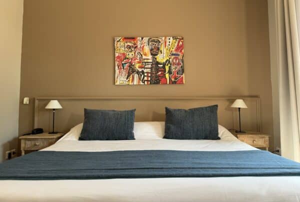 Bett Superior Doppelzimmer Hotel Cassis